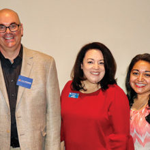 Club President John Moore with Aaron Connor, Candidate for Maricopa County Assessor; Lori Ortega, Arizona Education Association; Mariana Sandoval, Candidate for State House, LD 13; and Dr. Peten, State House Representative and candidate for re-election, LD 4
