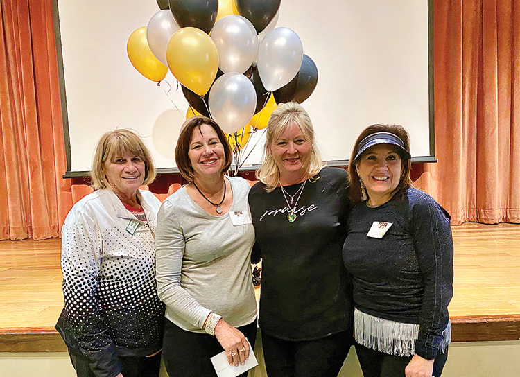 Tuscany Falls East back nine first place team: Kathy Gainy (SCG), Cathy Dosch, Geri Berg (PW), and Pattii Hedgspeth