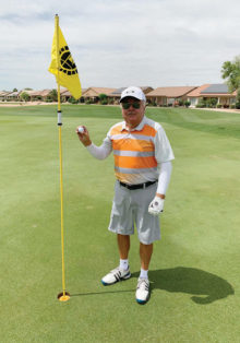Bob Curtis on hole number 4 at Tuscany Falls East
