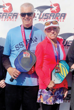 Dean Goupil and Roberta Diles won nine medals in the mixed doubles category.