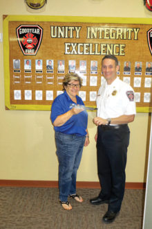 President-elect Joan Smith and Chief Paul Luizzi