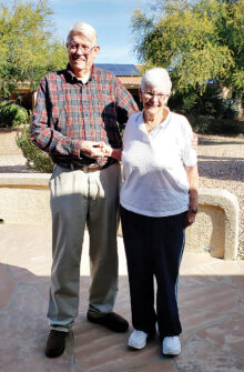 Bill and Molly Todd celebrate 60 years of marriage.