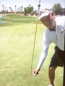 Ron Hansen got his first hole-in-one.