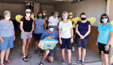 Front center: Charlie Hunt, Dottie Kiley, and Susan Hunt. From left to right: Bert Miller, Sally Ward, Judy Gaines, Susie Malone, Donna Armbruster, Karen Lodico, Jo Terry, Jude Tarkowski, and Norma Whitley.