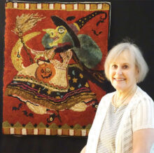 Sally Holmboe hooked a witch and a snowman.