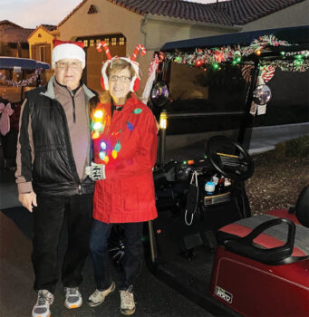 Bob and Linda Wainman ready to help navigate the 2020 62B Holiday Lights Tour.