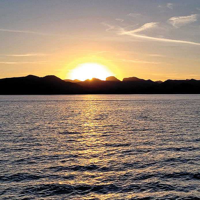 Members of the Singles Club enjoyed a beautiful sunset and perfect weather on a recent Lake Pleasant musical sunset cruise.