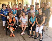 Ladies from the PebbleCreek Democratic Club gather after their May luncheon.