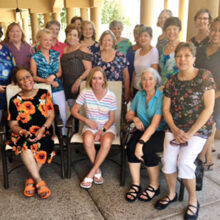 Ladies from the PebbleCreek Democratic Club gather after their May luncheon.