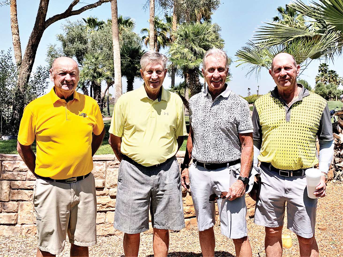 PCMGA officers (left to right): Ken Schumacher, Jack Stipp, Roger Douglas, and John Abercrombie
