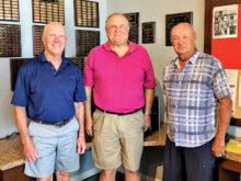 PCMGA Matchplay Tourney Organization Team (left to right): Clint Hull, Steve Straley, and Ken Schumacher