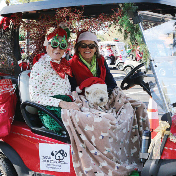 Christmas Caroling, Golf Cart Parade, Food Bank, and Christmas Dance