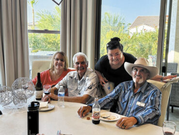 Left to right: Diana Horton Smith, Walt Smith, and Kelli and Jay Frederickson