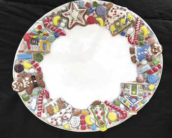 Christmas platter created by Walt Smith
